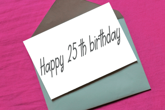 Birthday Candle Font Poster 3