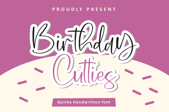 Birthday Cutties Font Poster 1