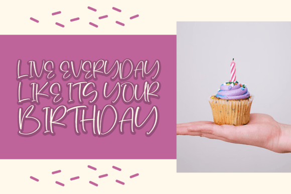 Birthday Cutties Font Poster 6