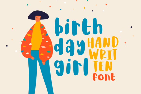 Birthday Girl Font Poster 1