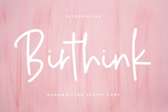 Birthink Font Poster 1