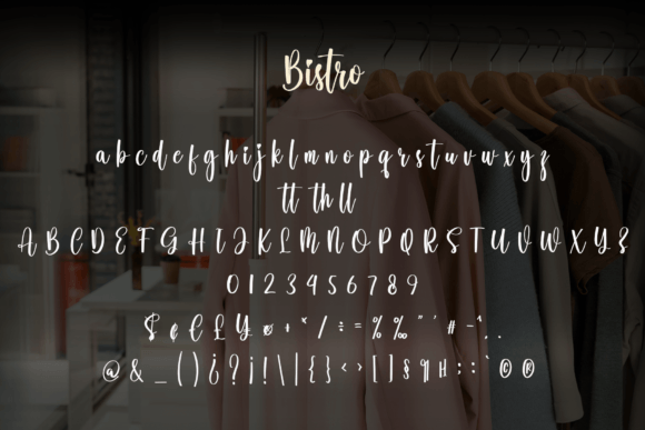 Bistro Font Poster 6