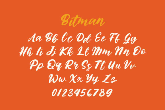 Bitman Font Poster 4