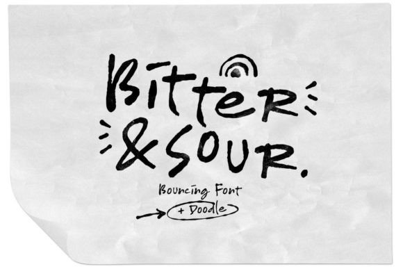 Bitter & Sour Font Poster 1