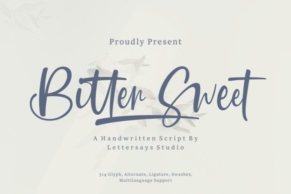 Bitter Sweet Font Poster 1