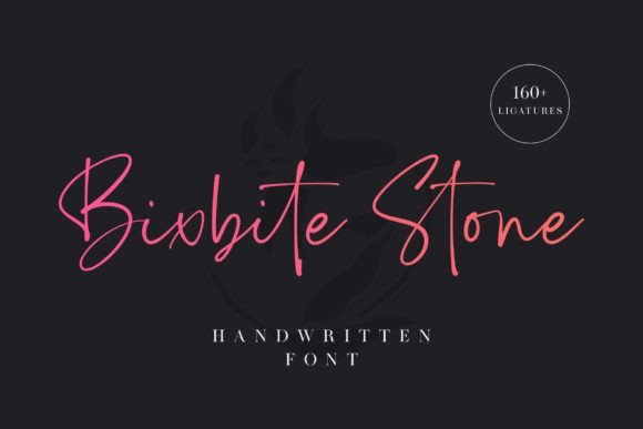Bixbite Stone Font Poster 1