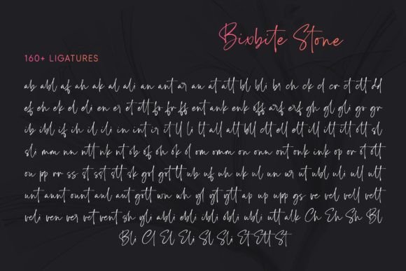 Bixbite Stone Font Poster 8