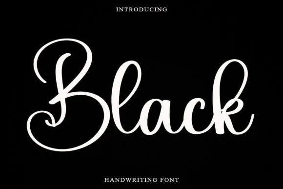 Black Font Black Font Poster 1