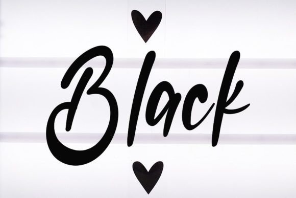 Black Font Poster 1