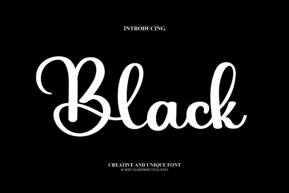 Black Font Black Font Poster 1
