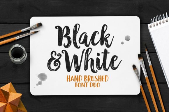 Black & White Font Poster 1