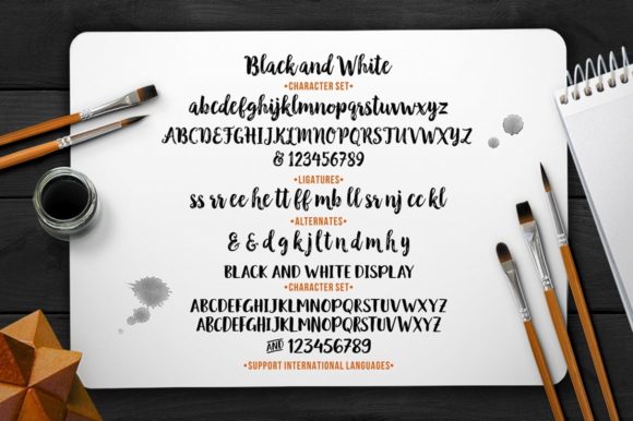 Black & White Font Poster 15