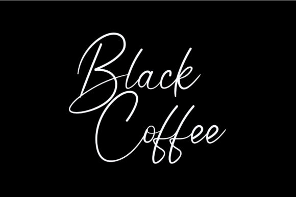 Black Coffee Font Poster 1