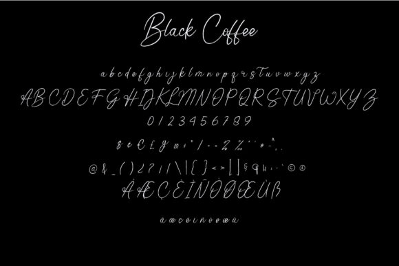 Black Coffee Font Poster 6