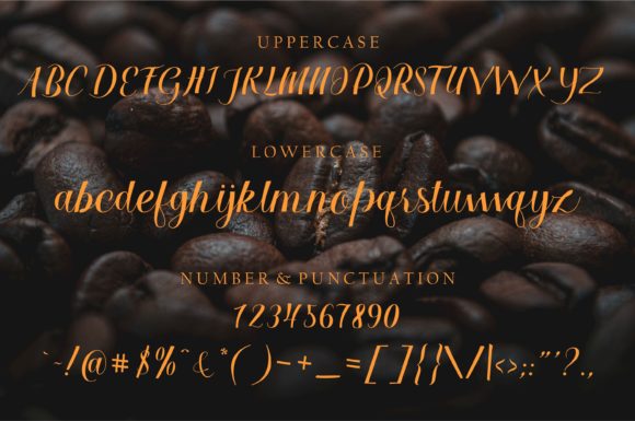 Black Coffee Font Poster 8