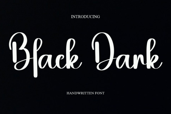 Black Dark Font