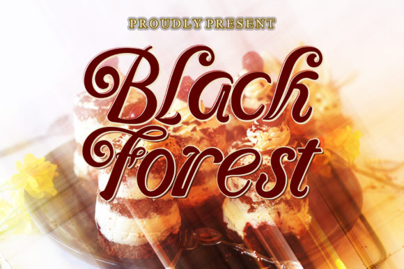 Black Forest Font Poster 1