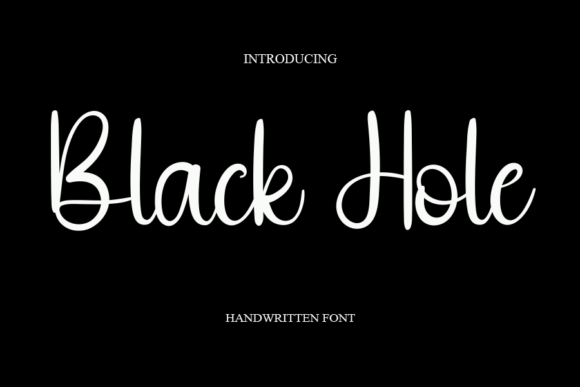 Black Hole Font