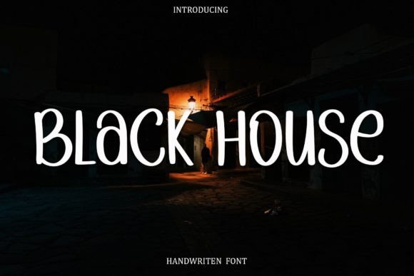 Black House Font Poster 1