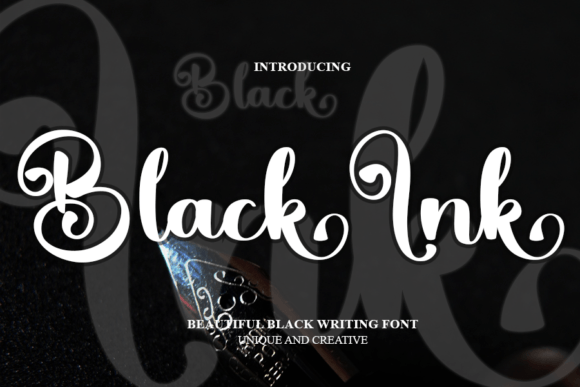 Black Ink Font