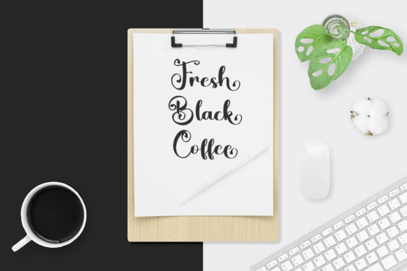 Black Ink Font Poster 6
