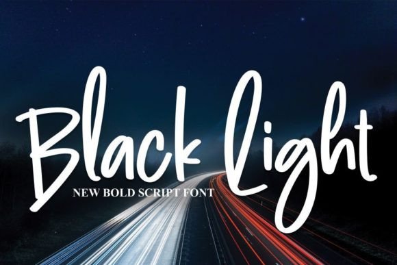 Black Light Font