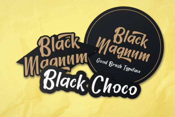 Black Magnum Font Poster 2