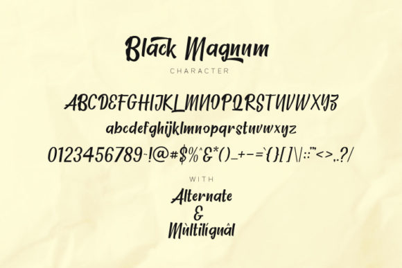 Black Magnum Font Poster 6