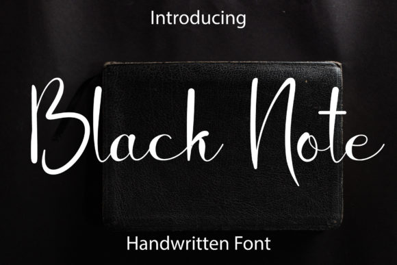 Black Note Font Poster 1