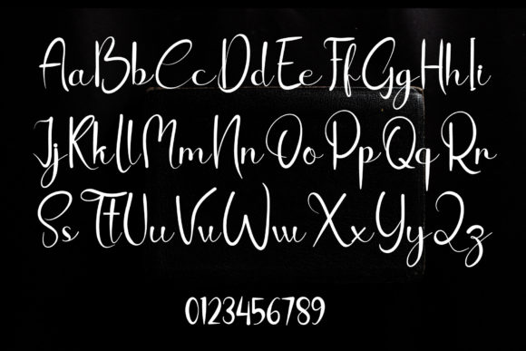 Black Note Font Poster 5