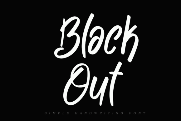 Black out Font Poster 1