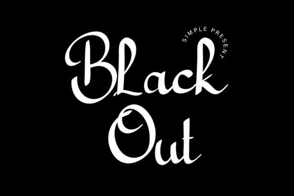 Black out Font Poster 1