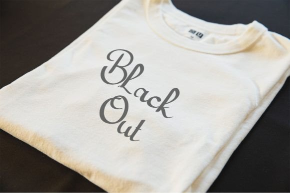 Black out Font Poster 5