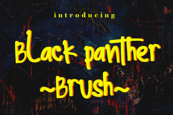 Black Panther Brush Font Poster 1