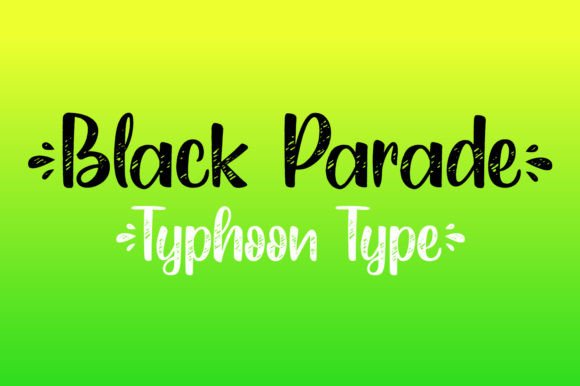 Black Parade Font Poster 1