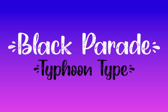 Black Parade Font Poster 2
