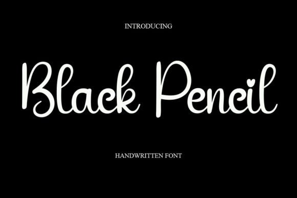 Black Pencil Font