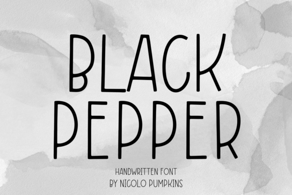 Black Pepper Font Black Pepper Font Poster 1