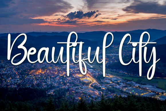 Black Signature Font Poster 3
