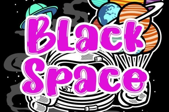 Black Space Font Poster 1