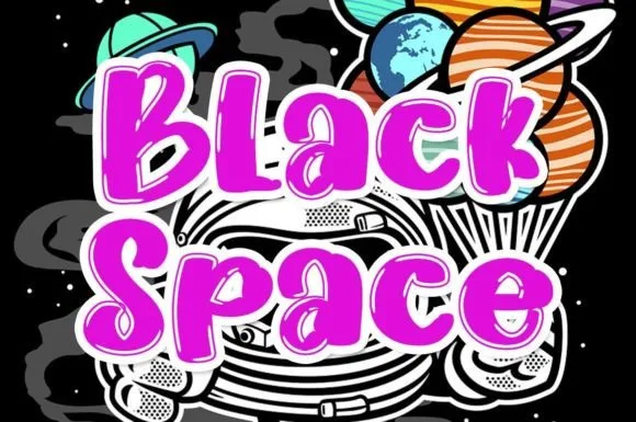 Black Space Font Black Space Font Poster 1