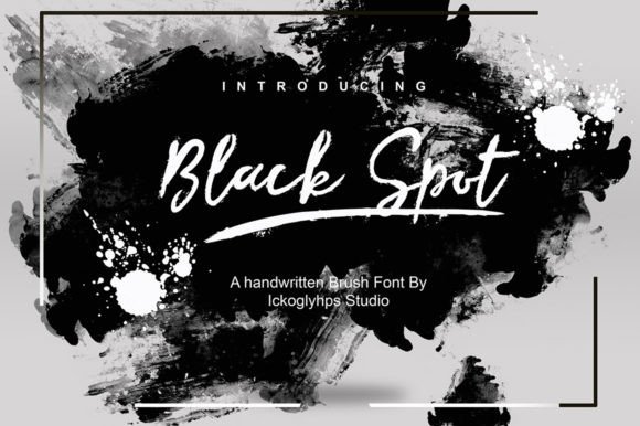 Black Spot Font Poster 1