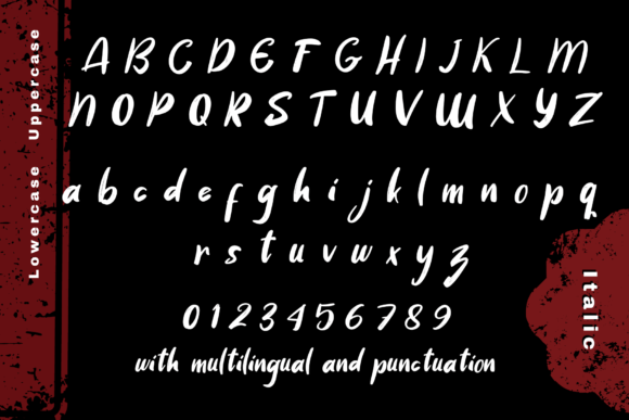 Black Stamp Font Poster 8