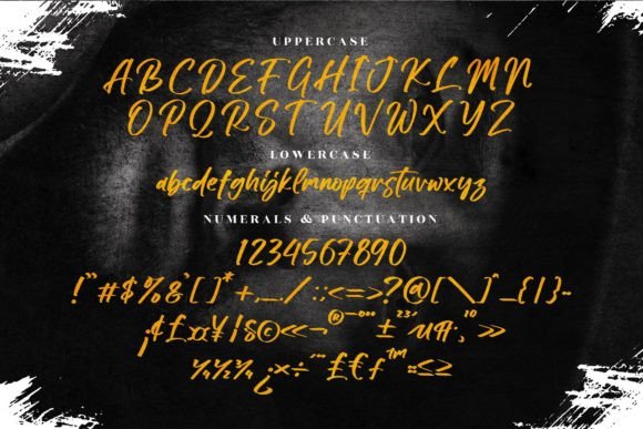 Black Stamp Font Poster 13