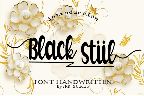 Black Stiil Font Poster 1