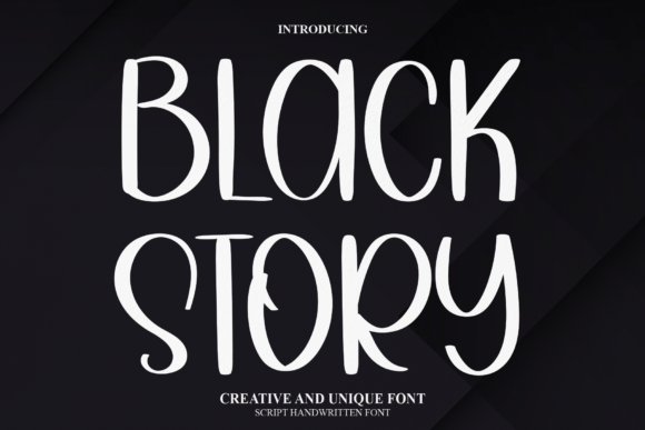 Black Story Font Poster 1