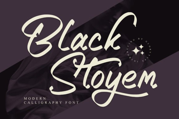 Black Stoyem Font Poster 1
