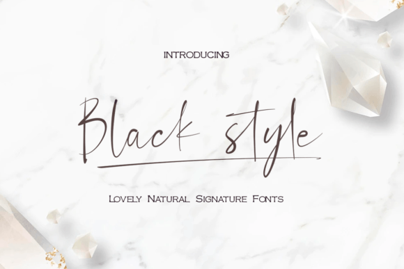 Black Style Font Poster 1