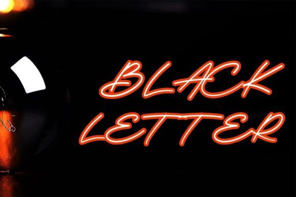 Black Sword Font Poster 2