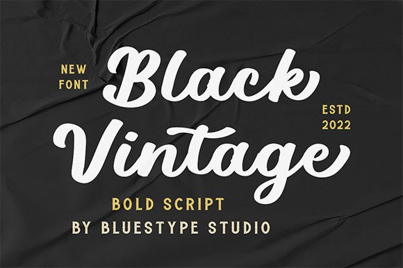 Black Vintage Font Poster 1